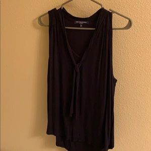 Cute black tank with tie